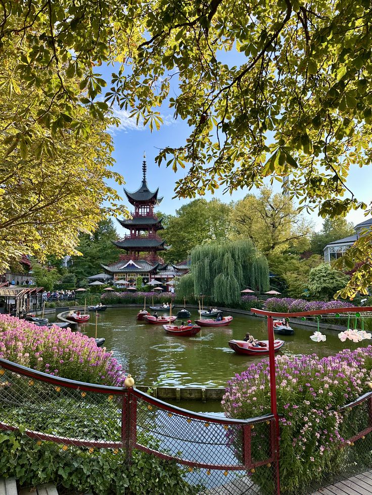 Tivoli Gardens in Copenhagen